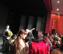 Exciting Fans and audience members taking photos and videos of Carlo Aspri after one of his concerts in China.