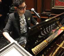 Carlo Aspri sings and plays piano while giving motivational speaking seminars to audiences in China, Canada and USA.