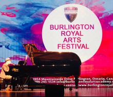 In August 2018, Carlo was invited by the “Burlington Royal Arts Academy” to conduct a Masterclass for a large group of musicians and students, to judge the students, and to deliver their assessment certificates, as well as to give performances at “The Burlington Performing Arts Centre”. The school also invited Carlo to participate at the “Burlington Royal Arts Festival” and to perform there as well. The “Burlington Royal Arts Academy”, located in Ontario, Canada, is a private secondary school offering provincial academic curriculum, with a focus on an extensive Arts program designed for Grades 9 to 12;