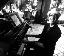 Carlo Aspri photo in black and white, taken at an exclusive VIP Club in Beijing, China, where Carlo Aspri performs frequently.